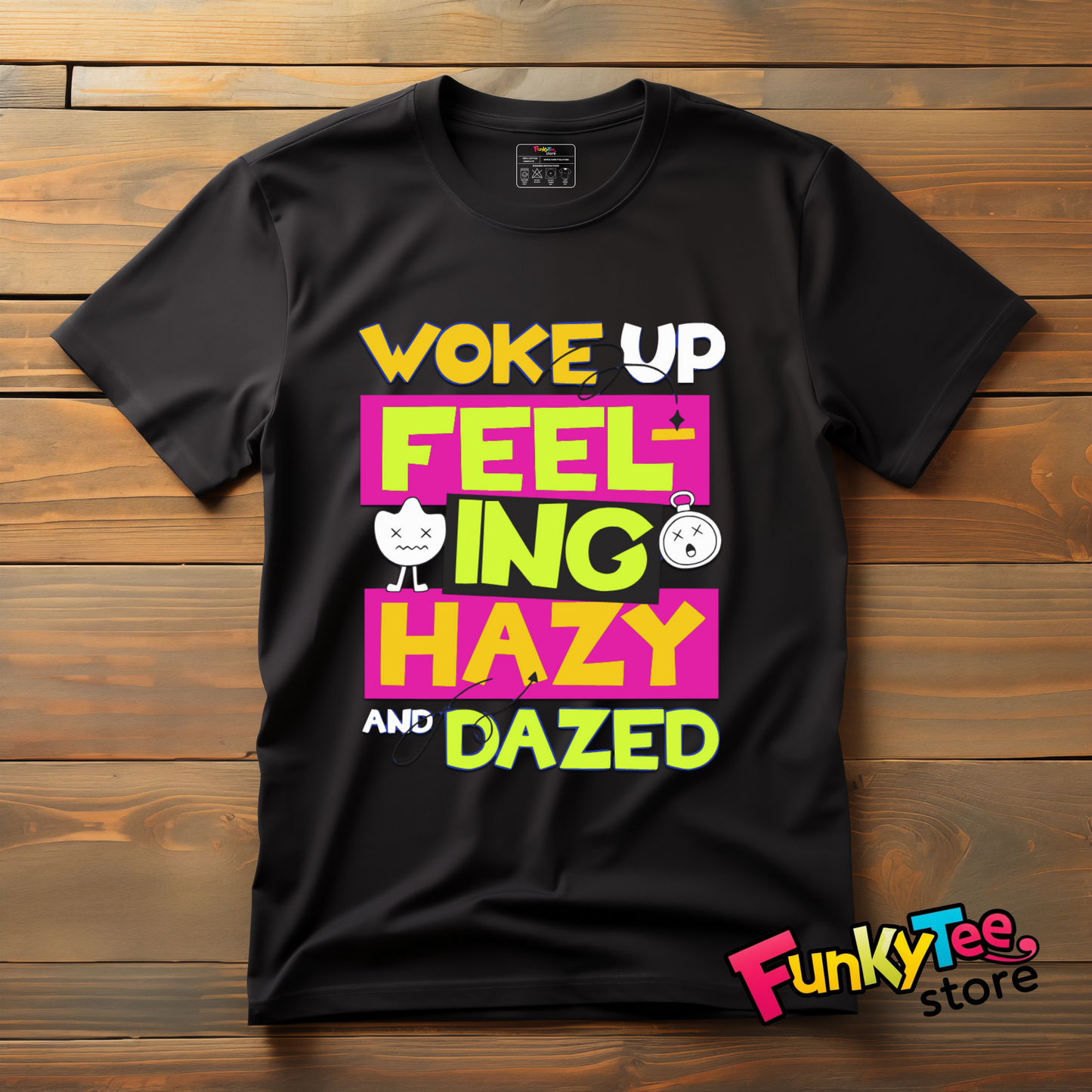 Woke Up Feeling Hazy and Dazed" T-Shirt