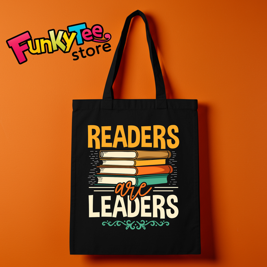 BOOK LOVERS TOTE BAGS (READERS ARE LEADERS)